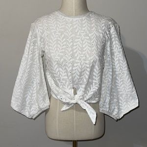 bishop + young Eyelet Tie Front XS